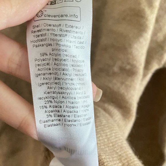 MINIMUM Brown Moffie Button Alpaca Cardigan - Picture 10 of 11